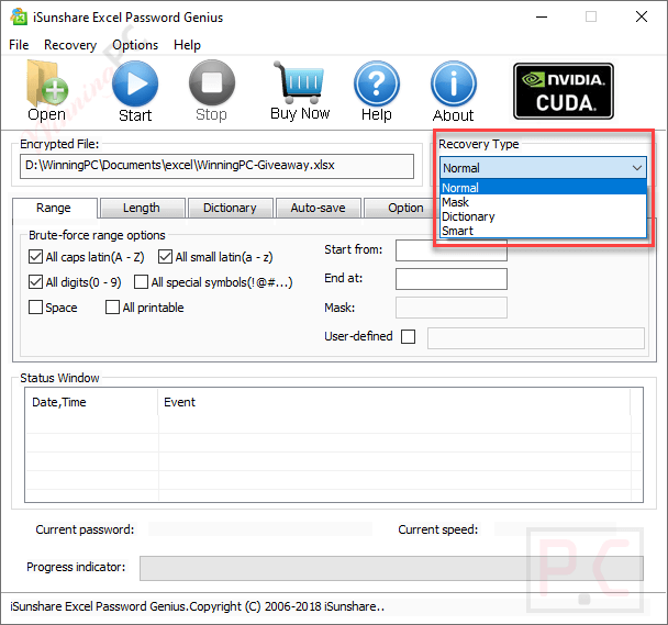recovery type isunshare excel password genius recovery type isunshare excel password genius