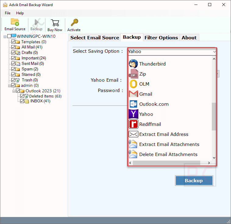 select format advik zoho mail backup tool