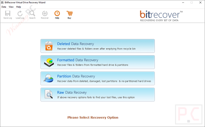 select recovery option bitrecover virtual drive recovery wizard select recovery option bitrecover virtual drive recovery wizard