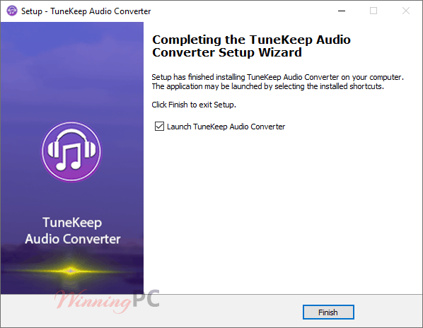 Installation TuneKeep Audio Converter