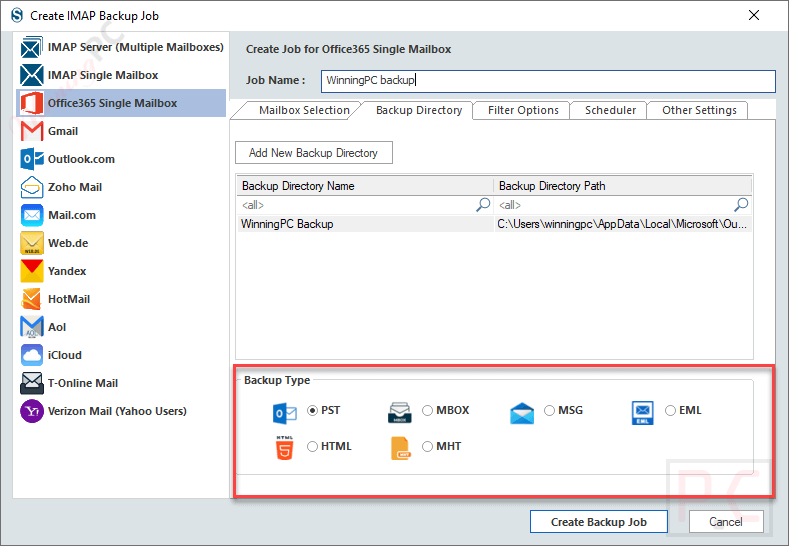 backup type shoviv imap backup and restore backup type shoviv imap backup and restore