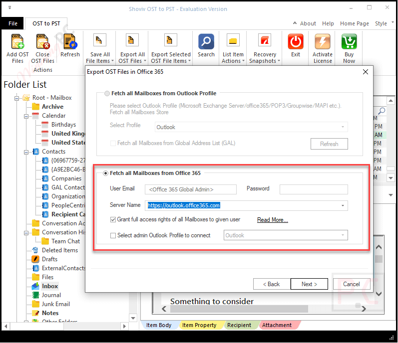 fetch all mailboxes shoviv ost to pst converter fetch all mailboxes shoviv ost to pst converter