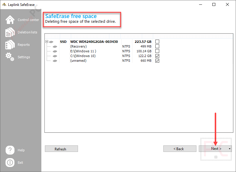 laplink safeerase free space laplink safeerase free space
