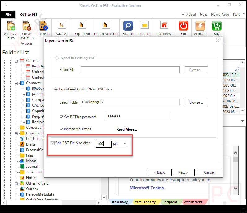 split pst file shoviv ost to pst converter split pst file shoviv ost to pst converter