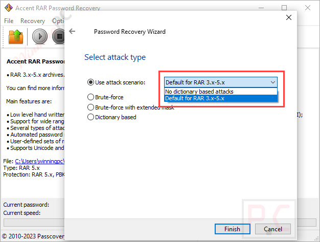 attack scenario accent rar password recovery attack scenario accent rar password recovery