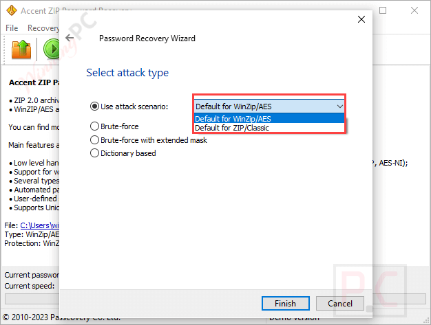 attack scenario accent zip password recovery attack scenario accent zip password recovery