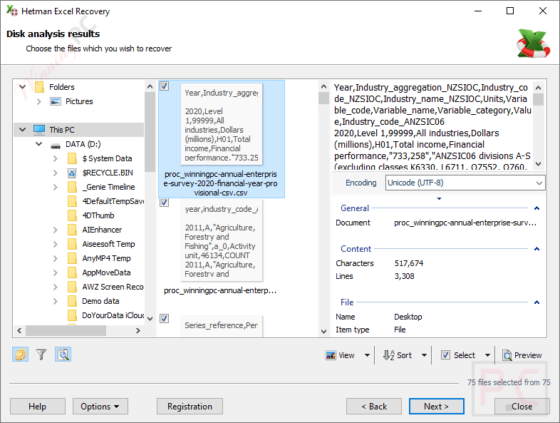 disk analysis results hetman excel recovery disk analysis results hetman excel recovery