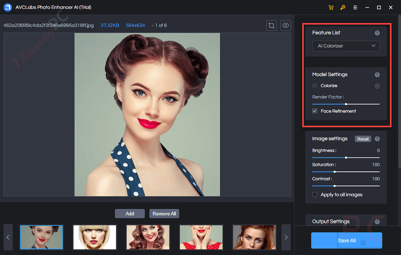 face refinement avclabs photo enhancer ai