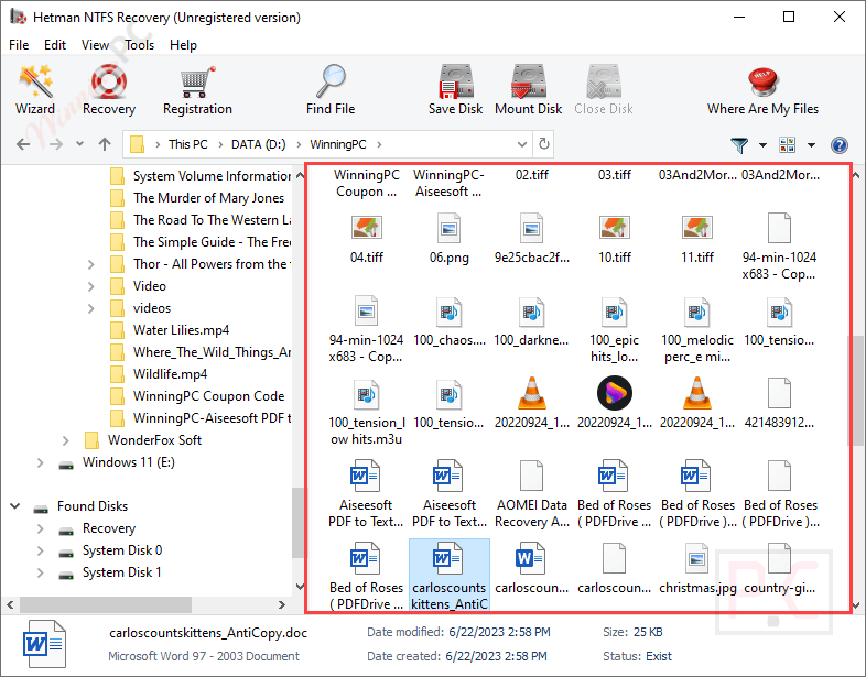 hetman ntfs recovery file format Hetman NTFS Recovery File Format