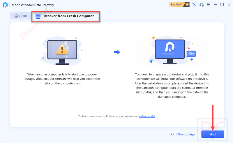 recover from crash computer ultfone windows data recovery