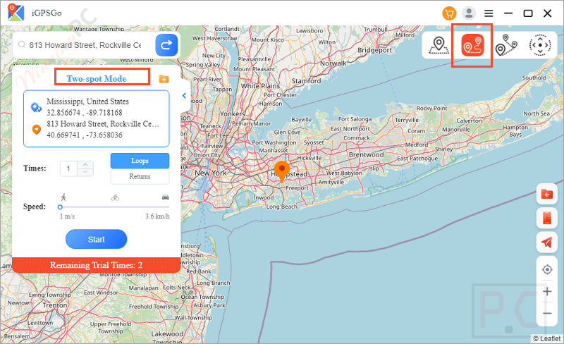 two spot mode itoolpaw igpsgo location changer