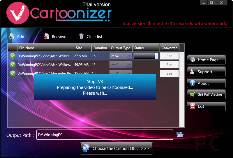 batch vcartoonizer