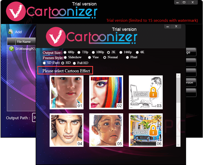 cartoon effect vcartoonizer