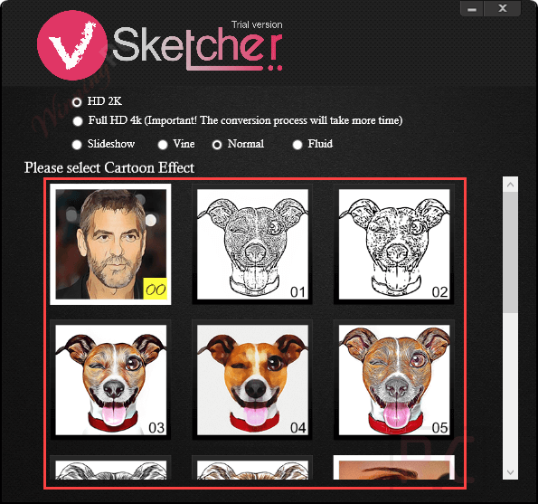 vsketcher cartoon effect