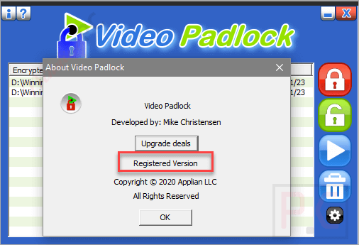 about video padlock about video padlock