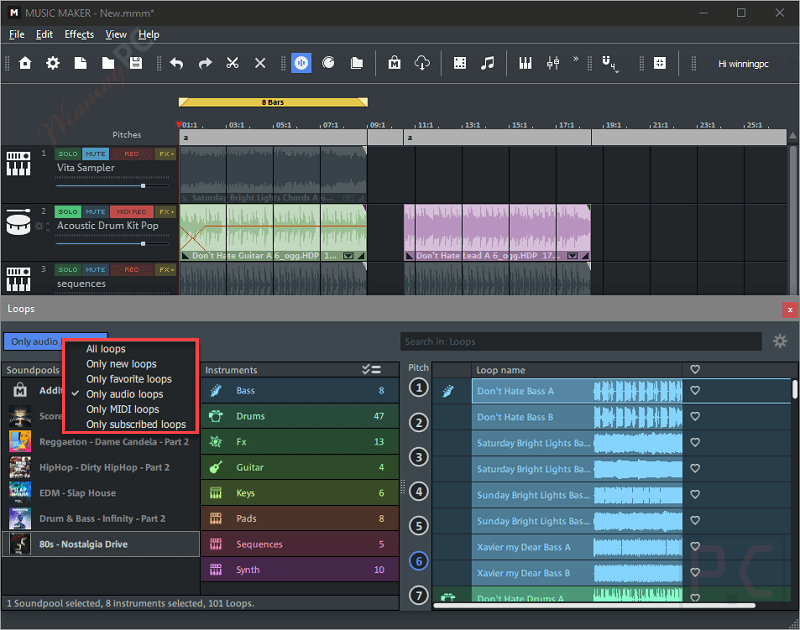 all loops magix music maker