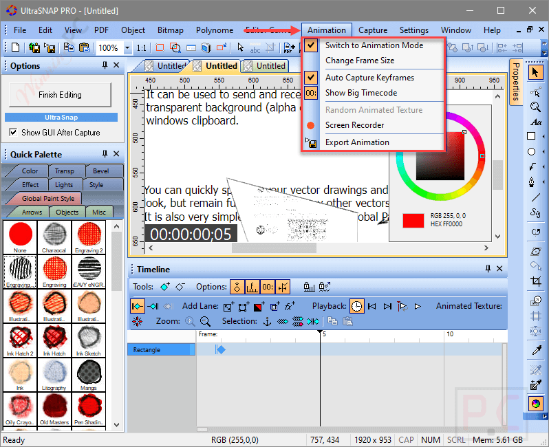 animation ultrasnap pro