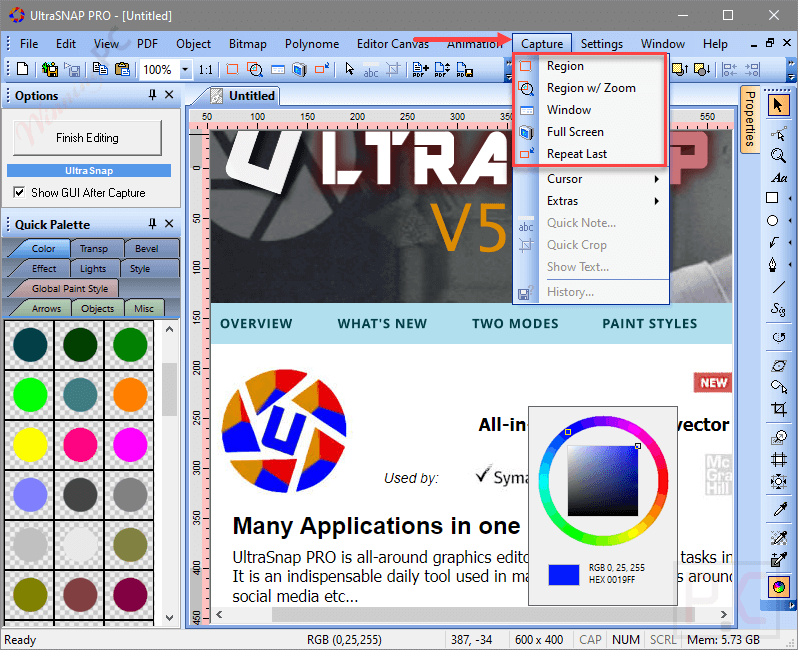 capture ultrasnap pro