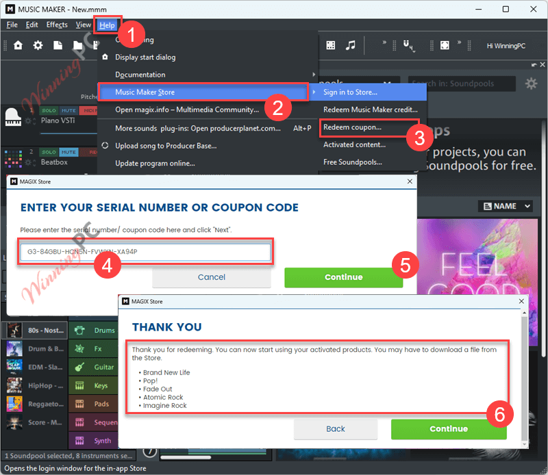 magix music maker 2024 activate license key free