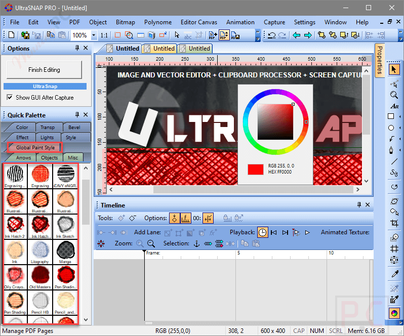 paint style ultrasnap pro