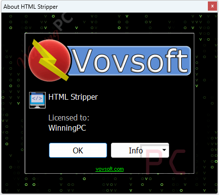 about vovsoft html stripper about vovsoft html stripper
