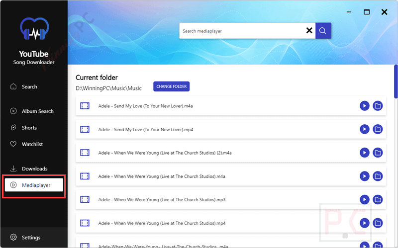 mediaplayer abelssoft youtube song downloader