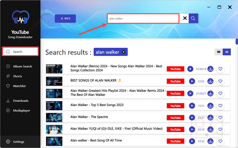 search abelssoft youtube song downloader