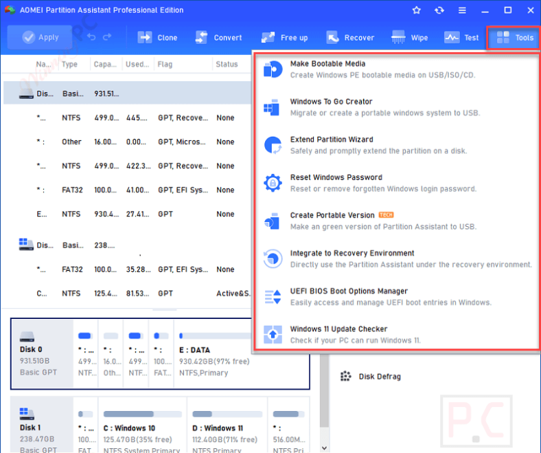 AOMEI Partition Assistant Professional Giveaway Download