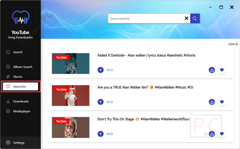 watchlist abelssoft youtube song downloader