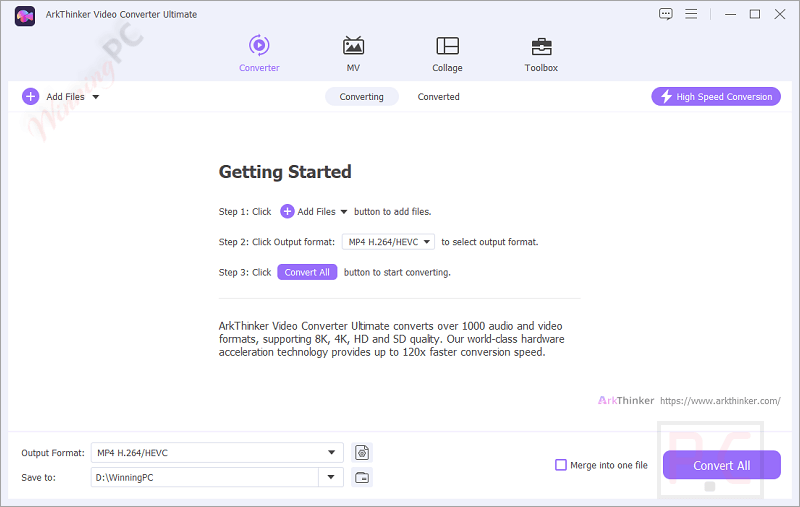 ArkThinker Video Converter Ultimate Main Screenshot