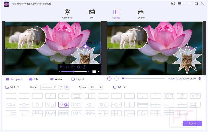 collage arkthinker video converter ultimate