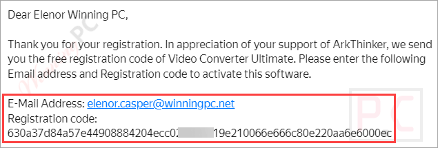 get arkthinker video converter ultimate key