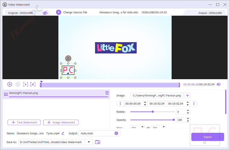 video watermark arkthinker video converter ultimate