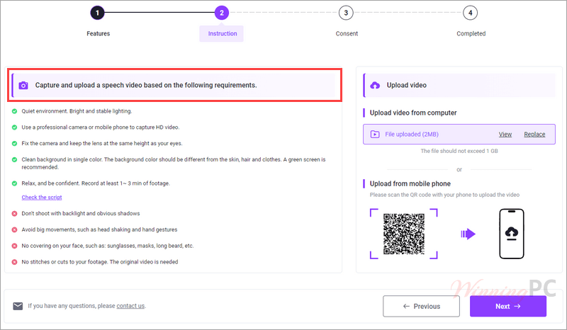 vidnoz custom avatar instructions vidnoz custom avatar instructions