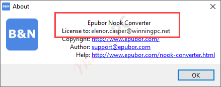 about epubor nook converter