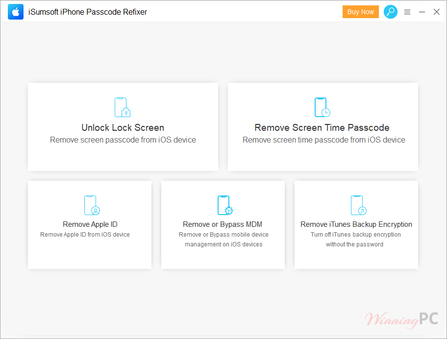iSumsoft iPhone Passcode Refixer Screenshot