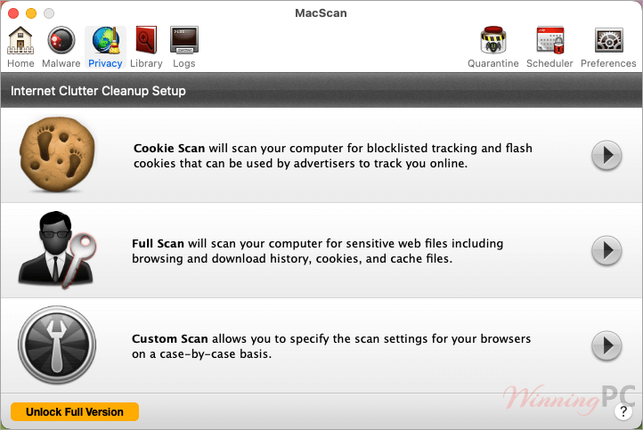 securemac macscan internet clutter cleanup