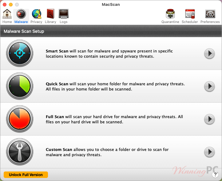 securemac macscan malware scan