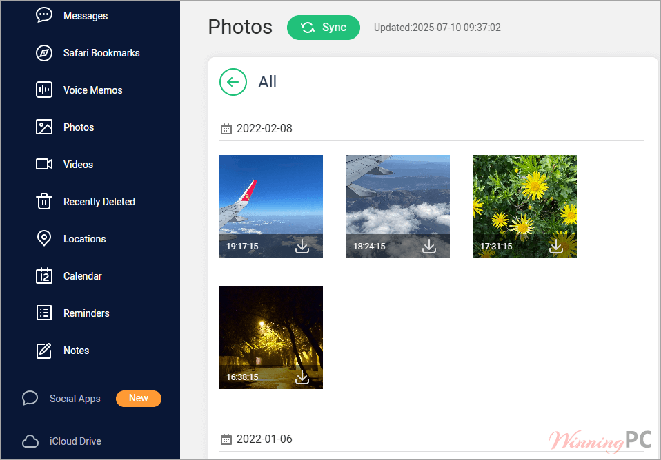 famiguard pro for icloud photos screenshot