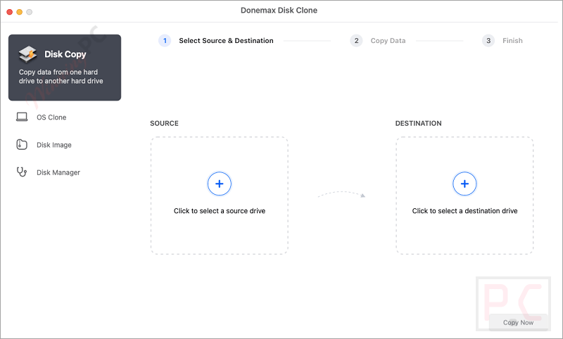 donemax disk clone for mac main screenshot Donemax Disk Clone for Mac Main Screenshot
