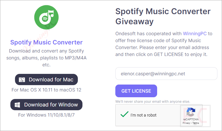 ondesoft spotify music converter giveaway page Ondesoft Spotify Music Converter Giveaway Page