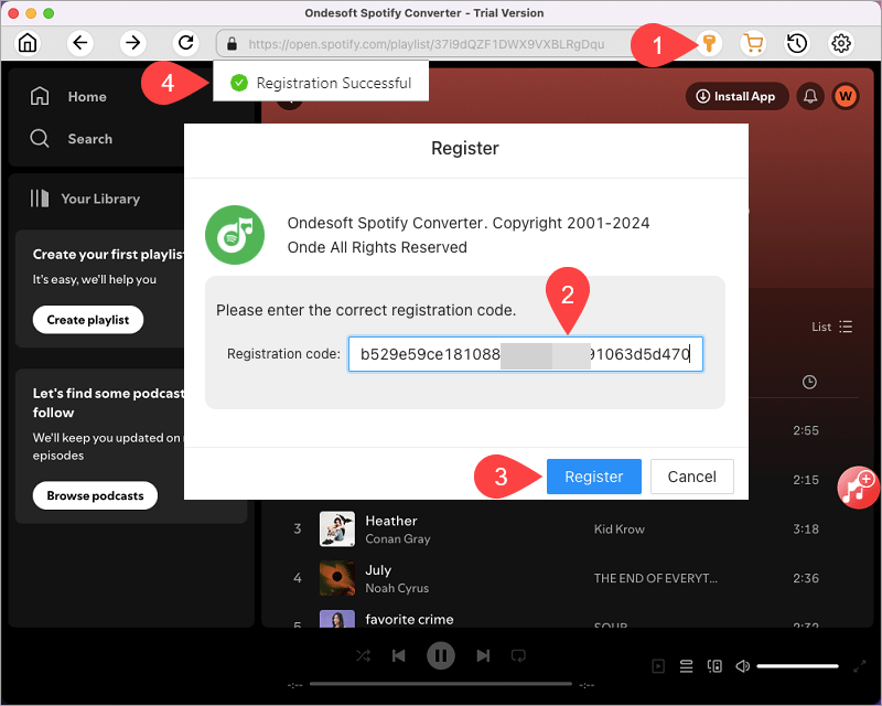 register ondesoft spotify music converter for mac register ondesoft spotify music converter for mac