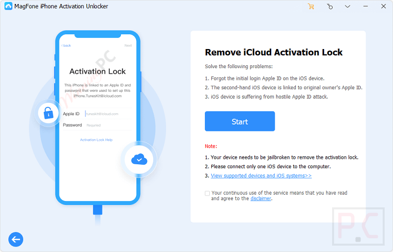 remove icloud activation lock magfone activation unlocker