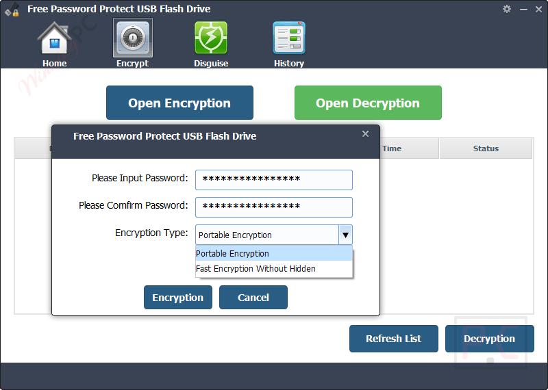set password amazing password protect usb flash drive