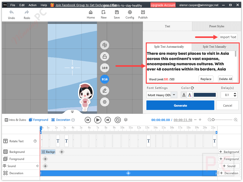 text mango text video maker