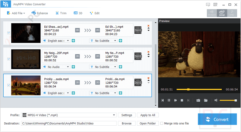 add file anymp4 video converter