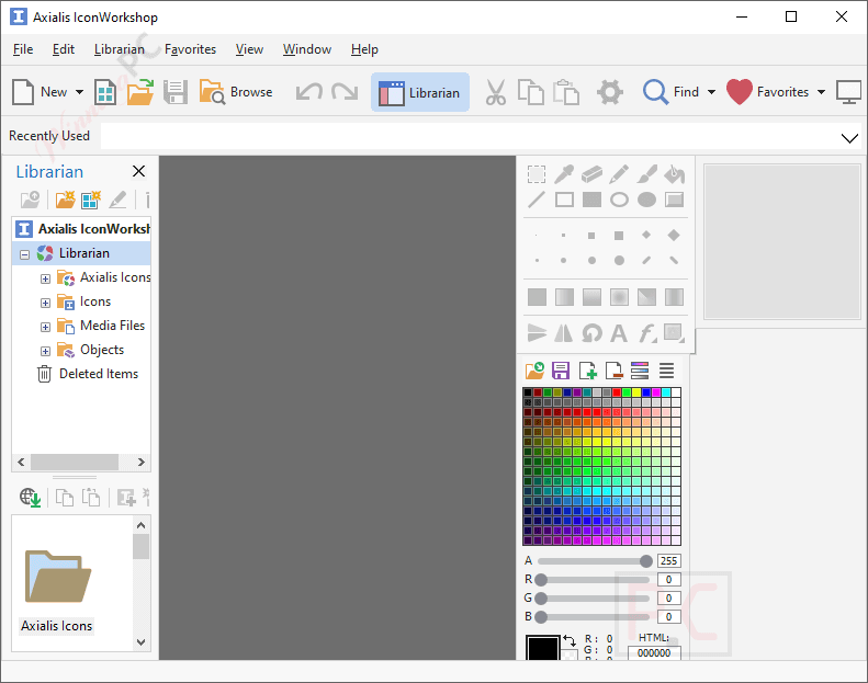 axialis iconworkshop main screenshot Axialis IconWorkshop Main Screenshot