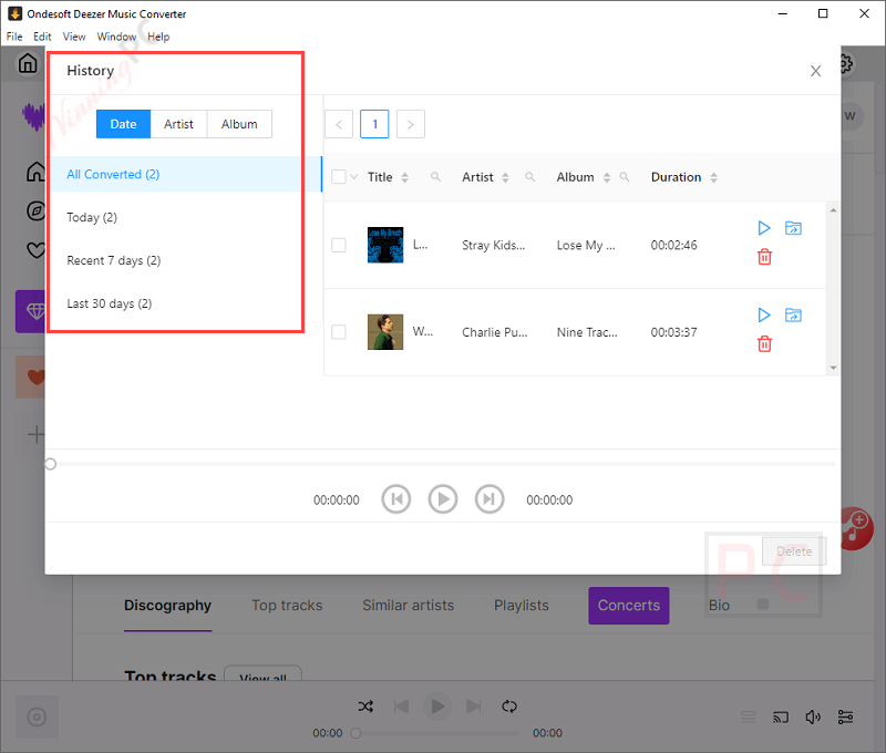 history ondesoft deezer music converter history ondesoft deezer music converter