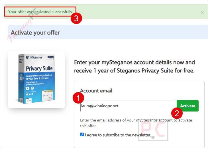 steganos privacy suite giveaway page Steganos Privacy Suite Giveaway Page