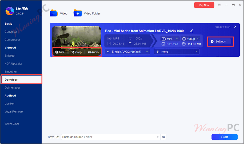 unifab denoise ai add video screenshot unifab denoise ai add video screenshot